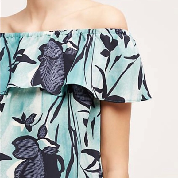 Anthropologie Islander Turquoise Top - Picture 2 of 6